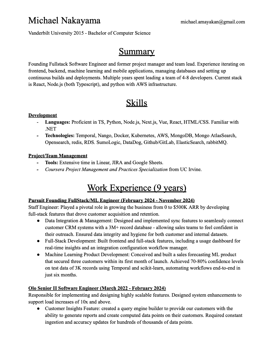My Resume